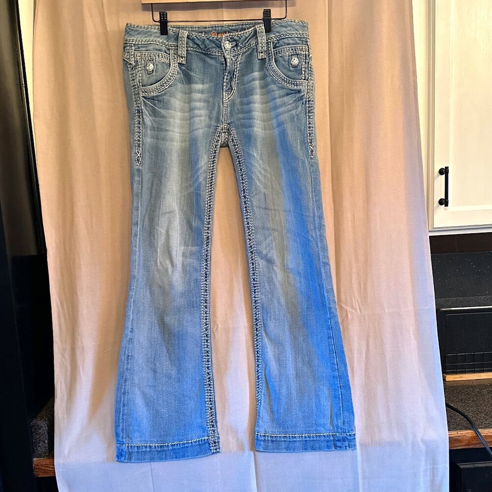 Rock Revival Elizabeth Wide Leg Trouser Jeans Size 30